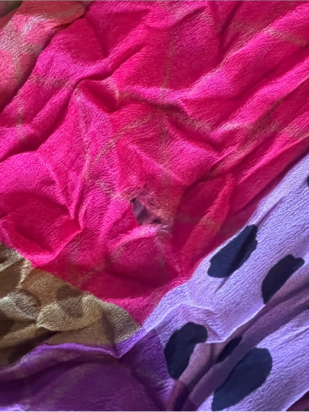 Anthropologie Mixed-Print Peasant Blouse - Picture 4 of 4